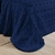 COBRE LEITO POPPY QUEEN 03 PEÇAS - AZUL MARINHO - Mundotextil