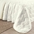 Imagem do Cobre Leito Aveline Colcha Tecido Matelado Dupla Face 300 Fios Casal King 03 Peças Off White