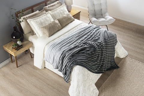 Cobertor Ultrasoft Fluffy Queen Grafito