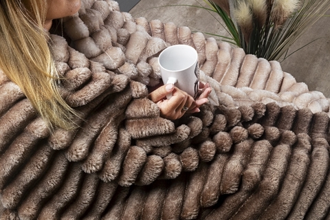 Cobertor Ultrasoft Fluffy Queen Cappuccino