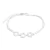 PULSERA TRES ESTRELLAS CUBIC 18 A 21 CM ACERO BLANCO (P29690)