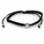 PULSERA HILO NEGRO Y BOLITAS REGULABLE ACERO QUIRURGICO (P33839A)