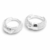 AROS CUBANO ITALIANO CHISPITA 1,2 CM ACERO BLANCO (A39041)