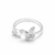 ANILLO MARIPOSA CON CUBIC ACERO BLANCO (943)