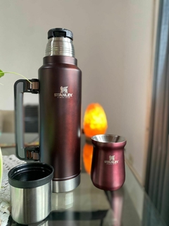 Termo 1.5L + Mate BORDO