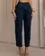Calça Jeans Mom Feminina Cintura Alta 101vibes Algodão 00101 Black Blue - Hipermercado Compre Fácil