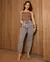 Calça Jeans Mom Feminina Cintura Alta 24725 Cinza - comprar online