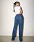 Calça Jeans Reta Feminina Cintura Alta 24830 Sky Escuro na internet