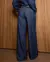 Calça Wide Leg Feminina Relaxed com Elástico No Cós 25012 Amaciado - loja online