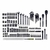 Jogo Ferramentas Stanley 183 Pcs na internet