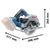 Serra Circular Gks 18v-57 18v 7.1/4 S/ Bat Bosch - loja online