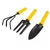 Kit P/ Jardinagem 3 Pç Cabo Plastico Pá Garfo Rastelo Vonder