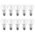 Kit 10 Lâmpadas Led Bulbo 7w 6500k Branco Frio Elgin Bivolt