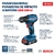 Imagem do Parafusadeira de Impacto Gsb 185-li 18v Bosch + Kit de Acessórios
