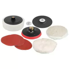 Jogo De Discos E Suporte Para Lixar E Polir 7 Pol - Vonder