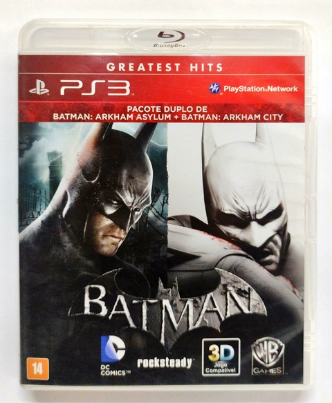 Jogo Batman: Arkham Asylum/City - Game of the Year (Greatest hits) - PS3