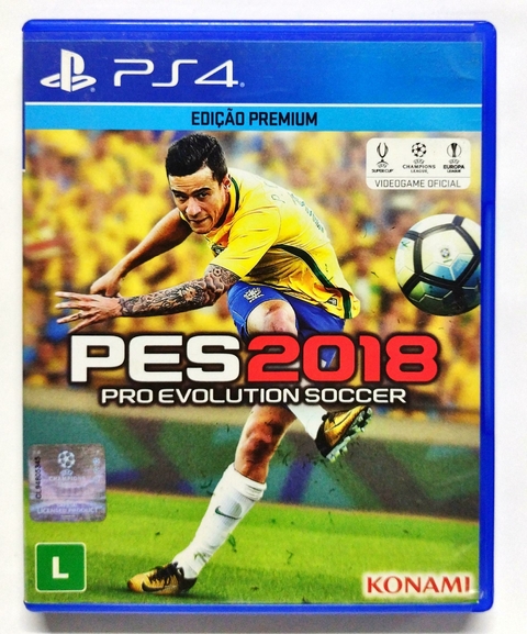 Jogo Pro Evolution Soccer 2018 (PES 18) - PS4