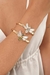 Conjunto Bracelete Brincos e Anel regulavel Bee Abelha Madreperola - comprar online