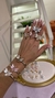 Conjunto Bracelete Brincos e Anel regulavel Bee Abelha Madreperola na internet