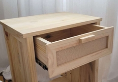 Mesa de luz c. cajón fibras naturales ''Sicilia'' - comprar online