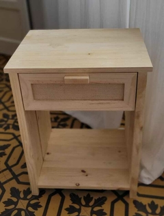 Mesa de luz c. cajón fibras naturales ''Sicilia'' en internet
