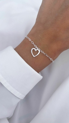 Pulseira Pingente Coração