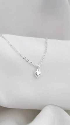 Pulseira Coração todo de Prata