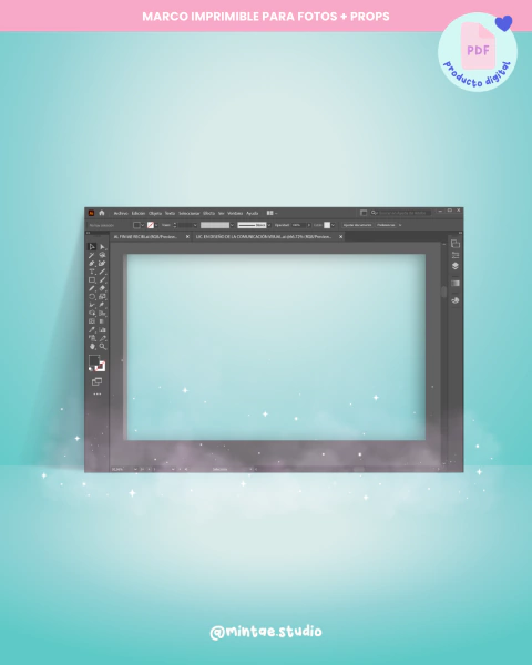 Marco para fotos Imprimible Lic. en Diseño de la Comunicación Visual #1 - comprar online
