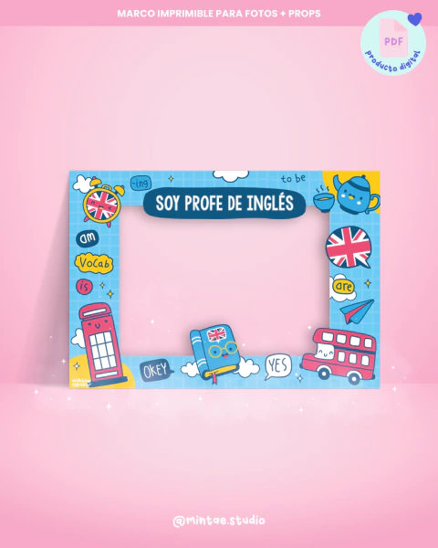 Marco para fotos Imprimible Teacher #2 - comprar online