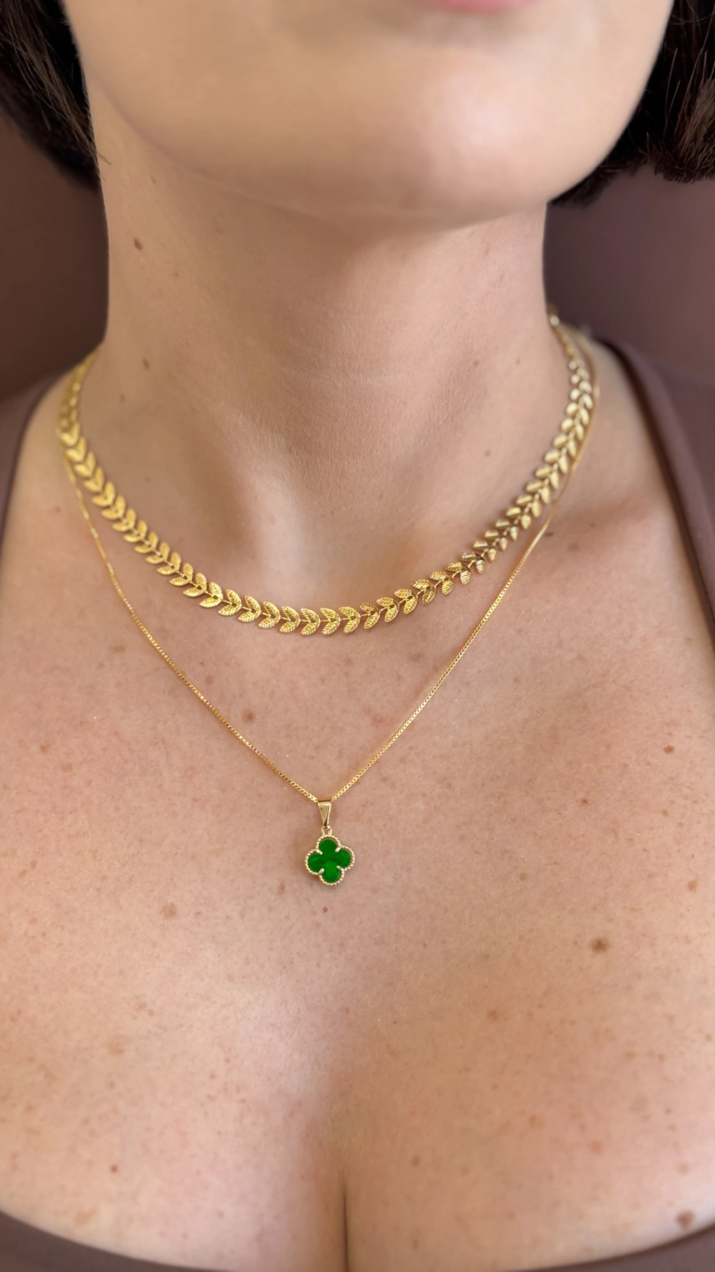 Colar Choker Bety - banho de ouro