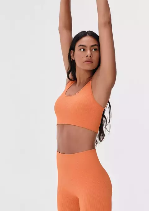 Top Canelado s/ Costura - Laranja G