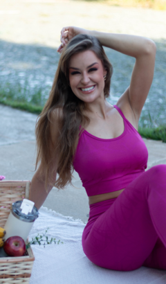 Legging Infinito Lumy Rosa - Yazzy Moda Praia e Fitness