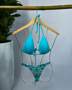 Top Cortininha Brisa Azul - loja online