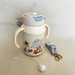 BOTELLA TÉRMICA ELEFANTE CELESTE - comprar online