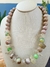 Colar de Pedras Naturais Rodocrosita, Quartzo Rutilado e Jade Verde (BFY135)