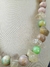 Colar de Pedras Naturais Rodocrosita, Quartzo Rutilado e Jade Verde (BFY135) na internet