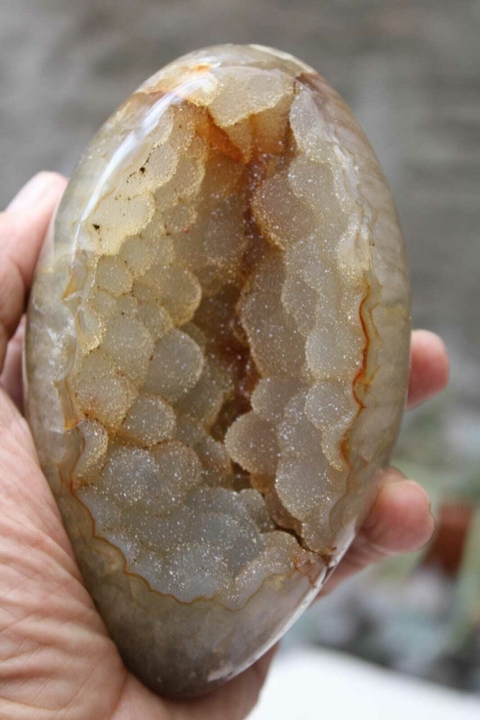 Ovo de Ágata - 969 gr (XXL010PDV) – 360,00