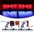Luz estroboscópica LED para carro Grill, vermelho, azul, emergência, controle - comprar online