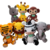 Bonecos animais safari: Girafa / Zebra / Leão / Elefante / Rinoceronte / Tigre / macaco amigurumi