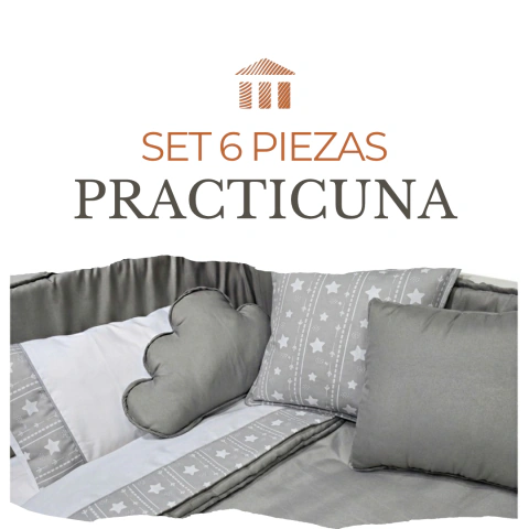 Set 6 Piezas Practicuna | Gris