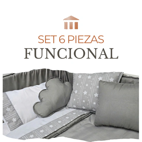 Set 6 Piezas Funcional | Gris