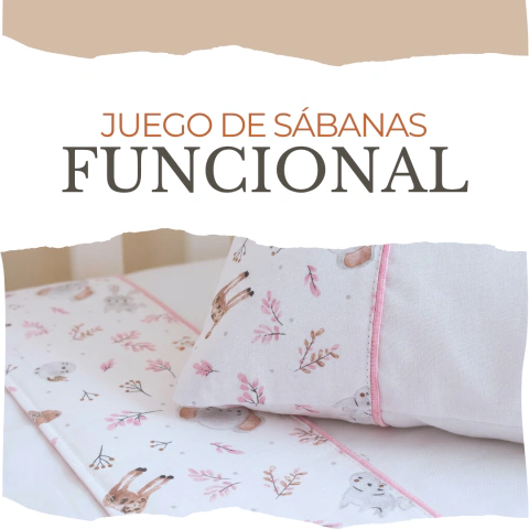 Sábanas Funcional - Flory Rosa