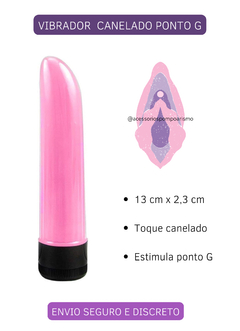 VIBRADOR CANELADO PONTO G ROSA