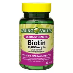 Biotin 10000mcg - Cabelo Unha e Pele - Spring Valley
