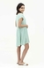 VESTIDO LINO CORTO OVERSIZE MANGA CORTA - comprar online