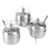 Especiero Condimentero Set X3 Base Color Plateado en internet