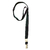 cordão preto liso para crachá com acabamento em jacaré  Porta Crachá Cartão Plástico Rígido + Cordão com Jacaré 