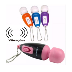 Mini vibrador chaveiro rosa - comprar online