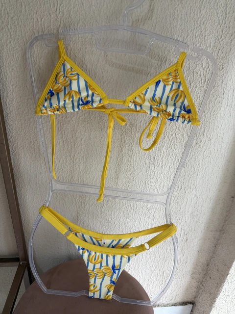 Cortininha com calcinha tira banana