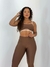 conjunto calça bicolor café - comprar online